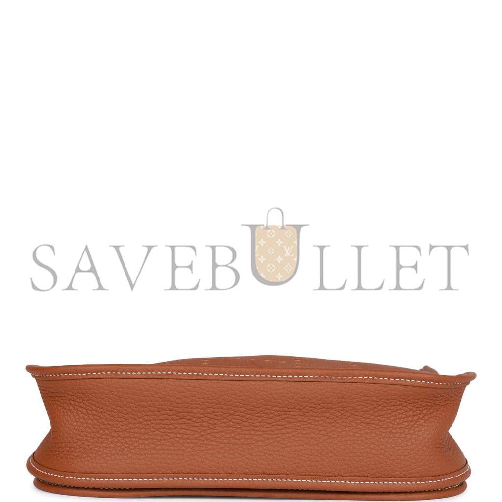 HERMES EVELYNE III PM GOLD CLEMENCE PALLADIUM HARDWARE (29*30*7cm) HERMES EVELYNE III PM GOLD CLEMENCE PALLADIUM HARDWARE (29*30*7cm)