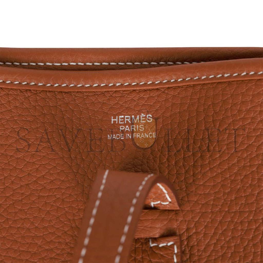 HERMES EVELYNE III PM GOLD CLEMENCE PALLADIUM HARDWARE (29*30*7cm) HERMES EVELYNE III PM GOLD CLEMENCE PALLADIUM HARDWARE (29*30*7cm)