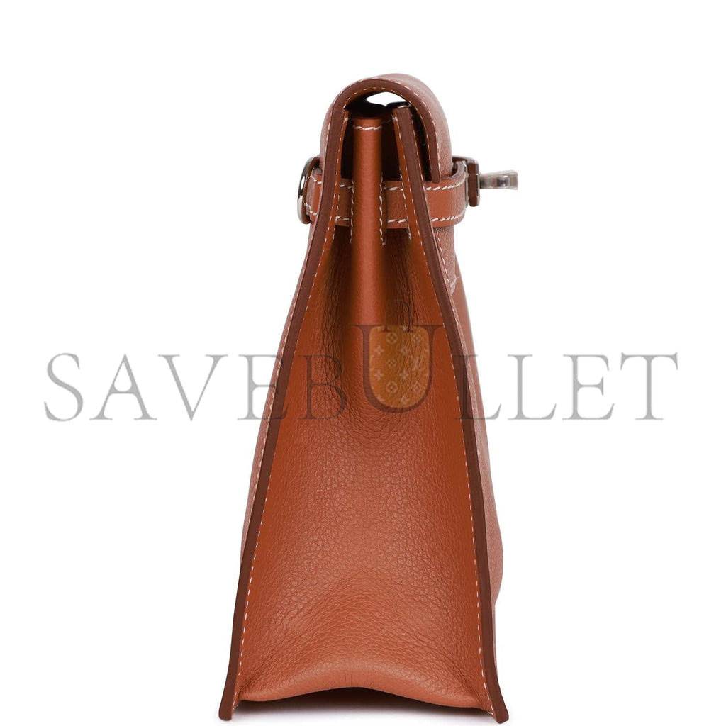 HERMES KELLY DANSE GOLD EVERCOLOR PALLADIUM HARDWARE (22*16*7cm) HERMES KELLY DANSE GOLD EVERCOLOR PALLADIUM HARDWARE (22*16*7cm)
