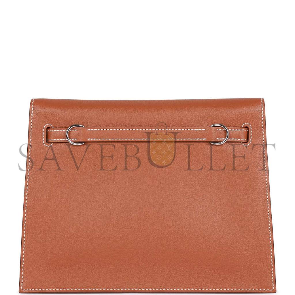 HERMES KELLY DANSE GOLD EVERCOLOR PALLADIUM HARDWARE (22*16*7cm) HERMES KELLY DANSE GOLD EVERCOLOR PALLADIUM HARDWARE (22*16*7cm)