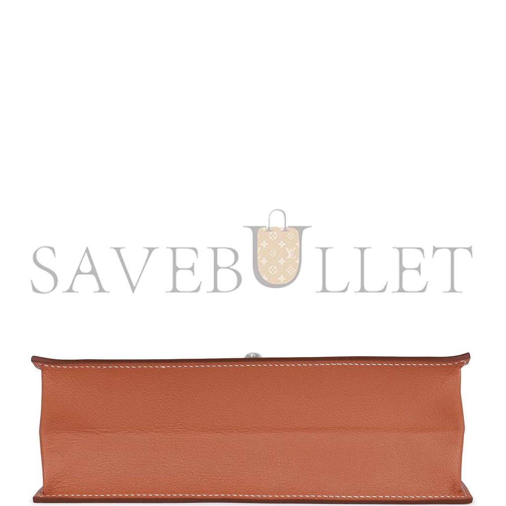 HERMES KELLY DANSE GOLD EVERCOLOR PALLADIUM HARDWARE (22*16*7cm) HERMES KELLY DANSE GOLD EVERCOLOR PALLADIUM HARDWARE (22*16*7cm)