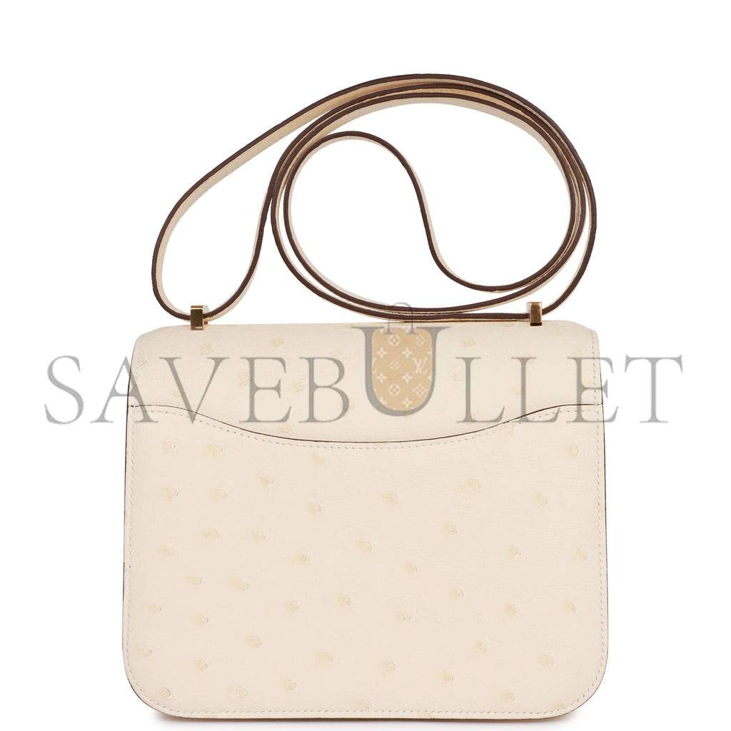 HERMES CONSTANCE 18 NATA OSTRICH GOLD HARDWARE 39861962506334 (18cm) HERMES CONSTANCE 18 NATA OSTRICH GOLD HARDWARE 39861962506334 (18cm)