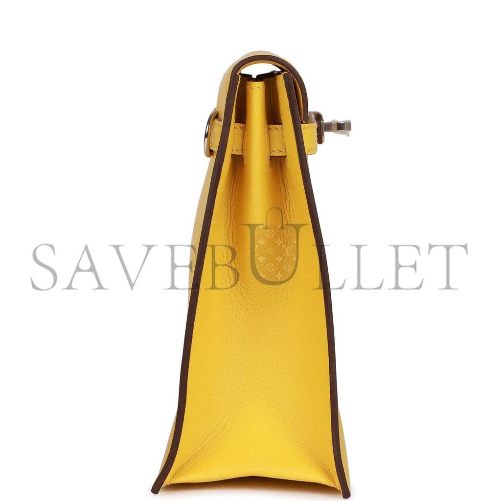 HERMES KELLY DANSE LIME EVERCOLOR PALLADIUM HARDWARE (22*16*7cm) HERMES KELLY DANSE LIME EVERCOLOR PALLADIUM HARDWARE (22*16*7cm)