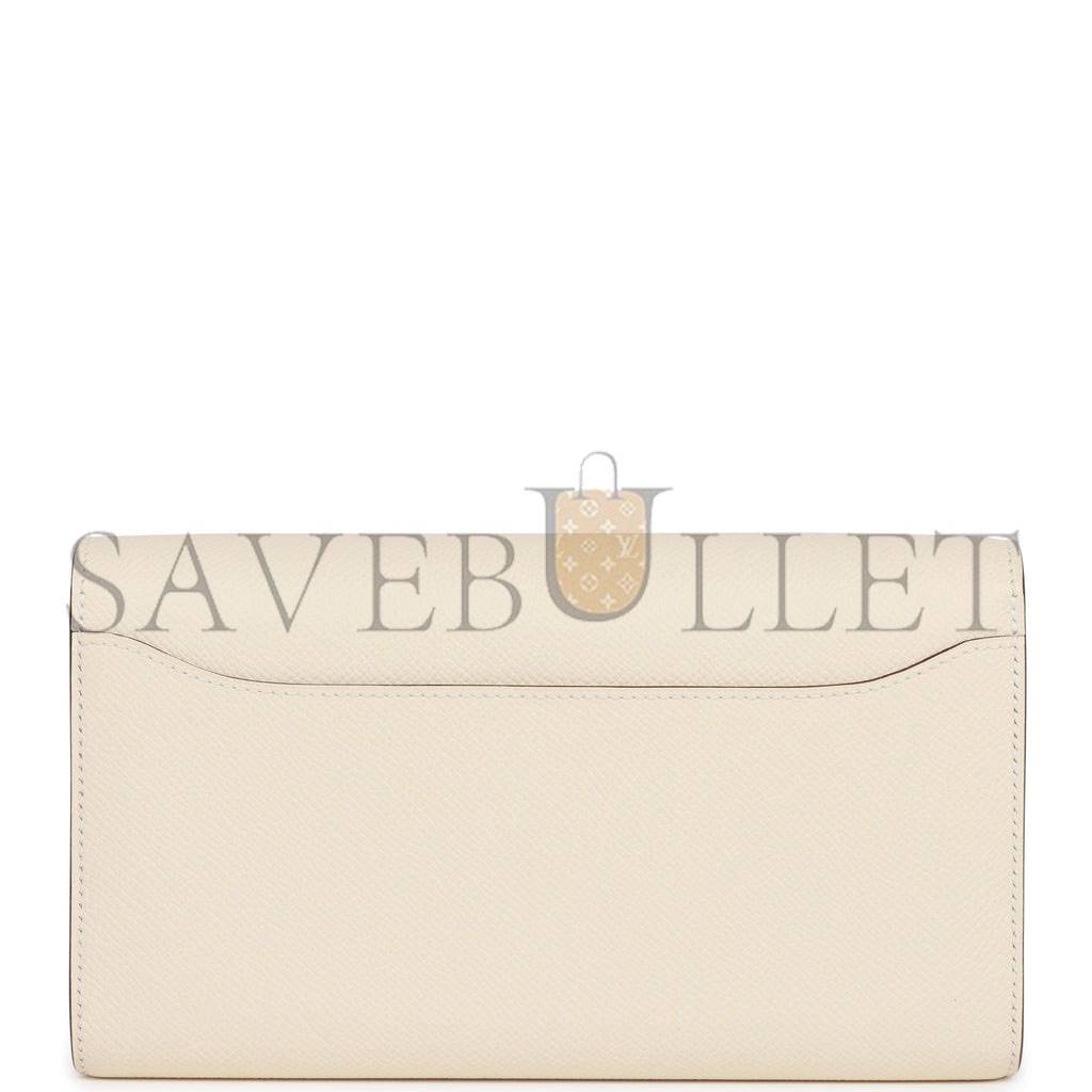 HERMES CONSTANCE WALLET TO GO NATA EPSOM AND LIZARD PALLADIUM HARDWARE (22*11cm) HERMES CONSTANCE WALLET TO GO NATA EPSOM AND LIZARD PALLADIUM HARDWARE (22*11cm)
