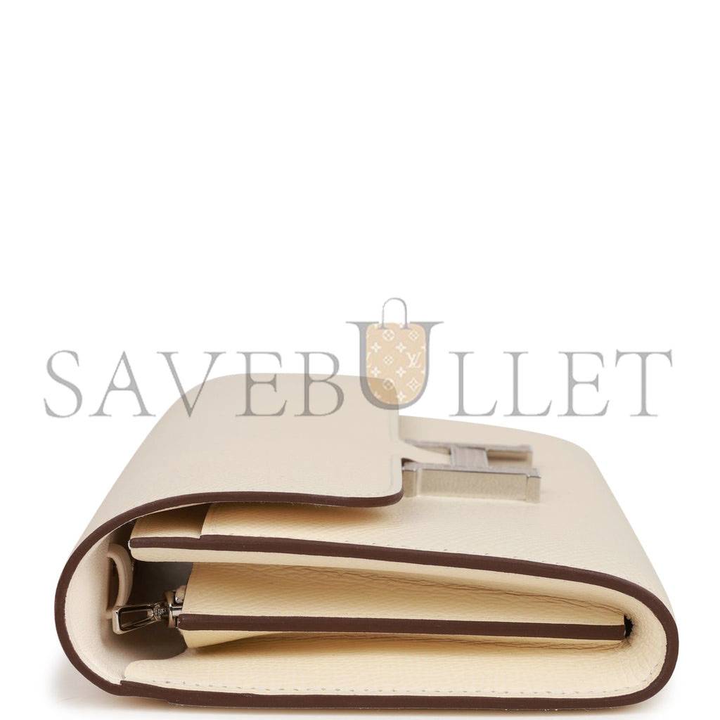 HERMES CONSTANCE WALLET TO GO NATA EPSOM AND LIZARD PALLADIUM HARDWARE (22*11cm) HERMES CONSTANCE WALLET TO GO NATA EPSOM AND LIZARD PALLADIUM HARDWARE (22*11cm)