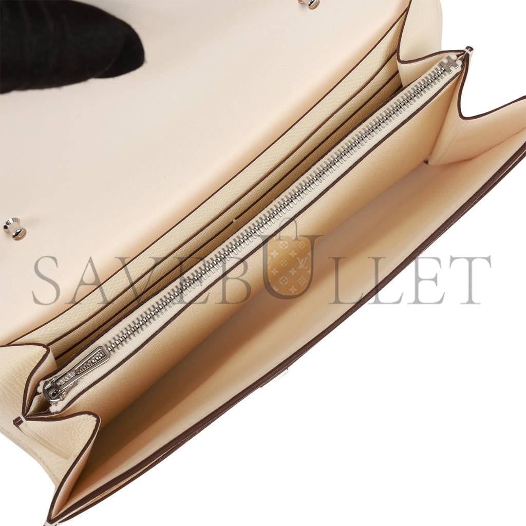 HERMES CONSTANCE WALLET TO GO NATA EPSOM AND LIZARD PALLADIUM HARDWARE (22*11cm) HERMES CONSTANCE WALLET TO GO NATA EPSOM AND LIZARD PALLADIUM HARDWARE (22*11cm)