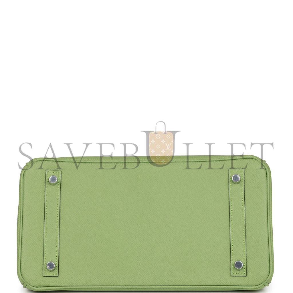 HERMES BIRKIN 30 VERT CRIQUET EPSOM PALLADIUM HARDWARE (30cm) HERMES BIRKIN 30 VERT CRIQUET EPSOM PALLADIUM HARDWARE (30cm)