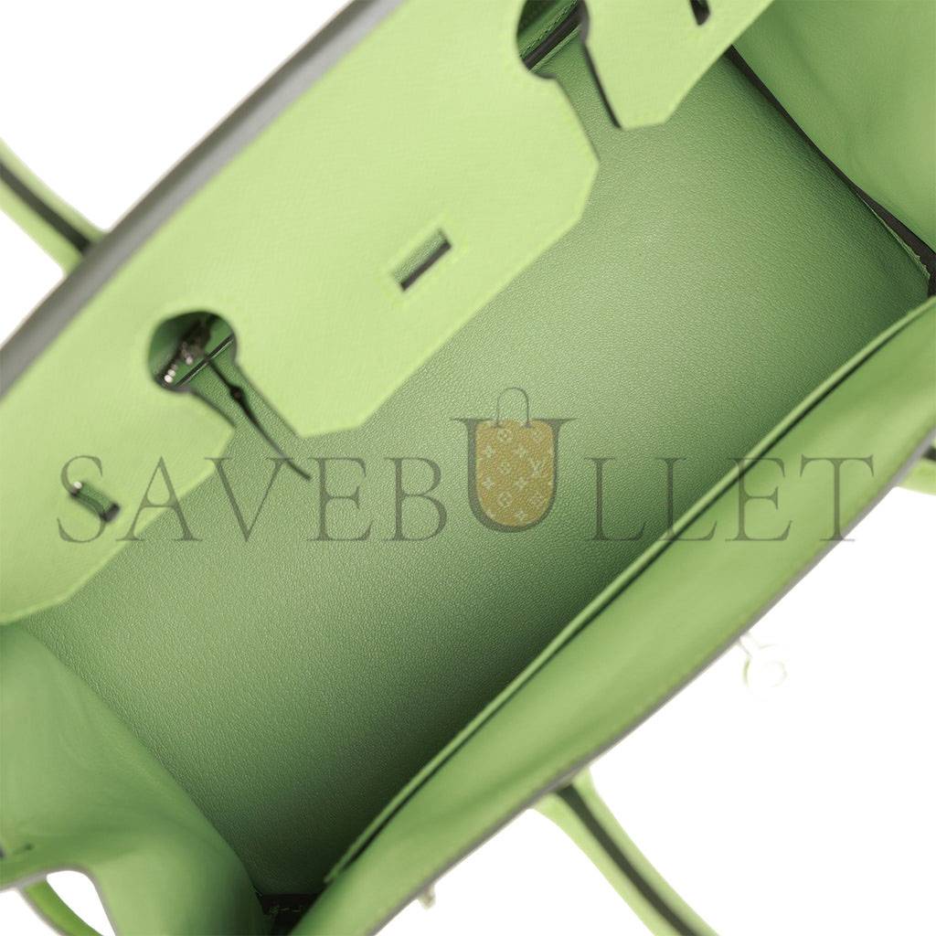 HERMES BIRKIN 30 VERT CRIQUET EPSOM PALLADIUM HARDWARE (30cm) HERMES BIRKIN 30 VERT CRIQUET EPSOM PALLADIUM HARDWARE (30cm)
