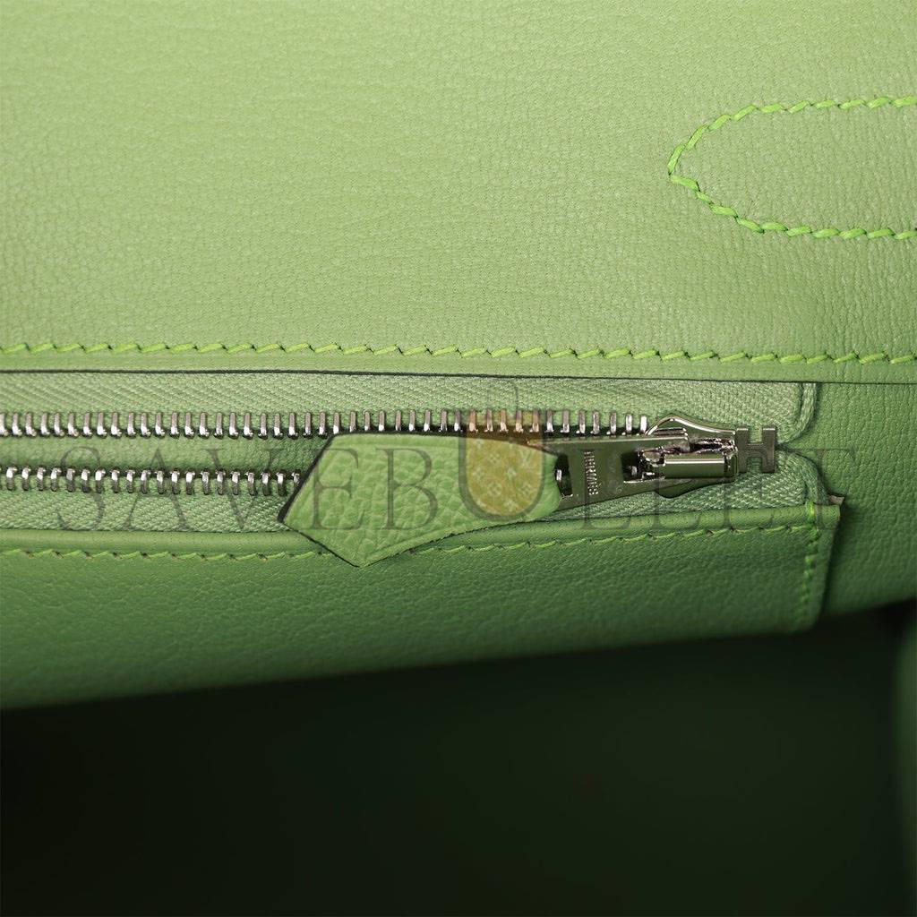 HERMES BIRKIN 30 VERT CRIQUET EPSOM PALLADIUM HARDWARE (30cm) HERMES BIRKIN 30 VERT CRIQUET EPSOM PALLADIUM HARDWARE (30cm)
