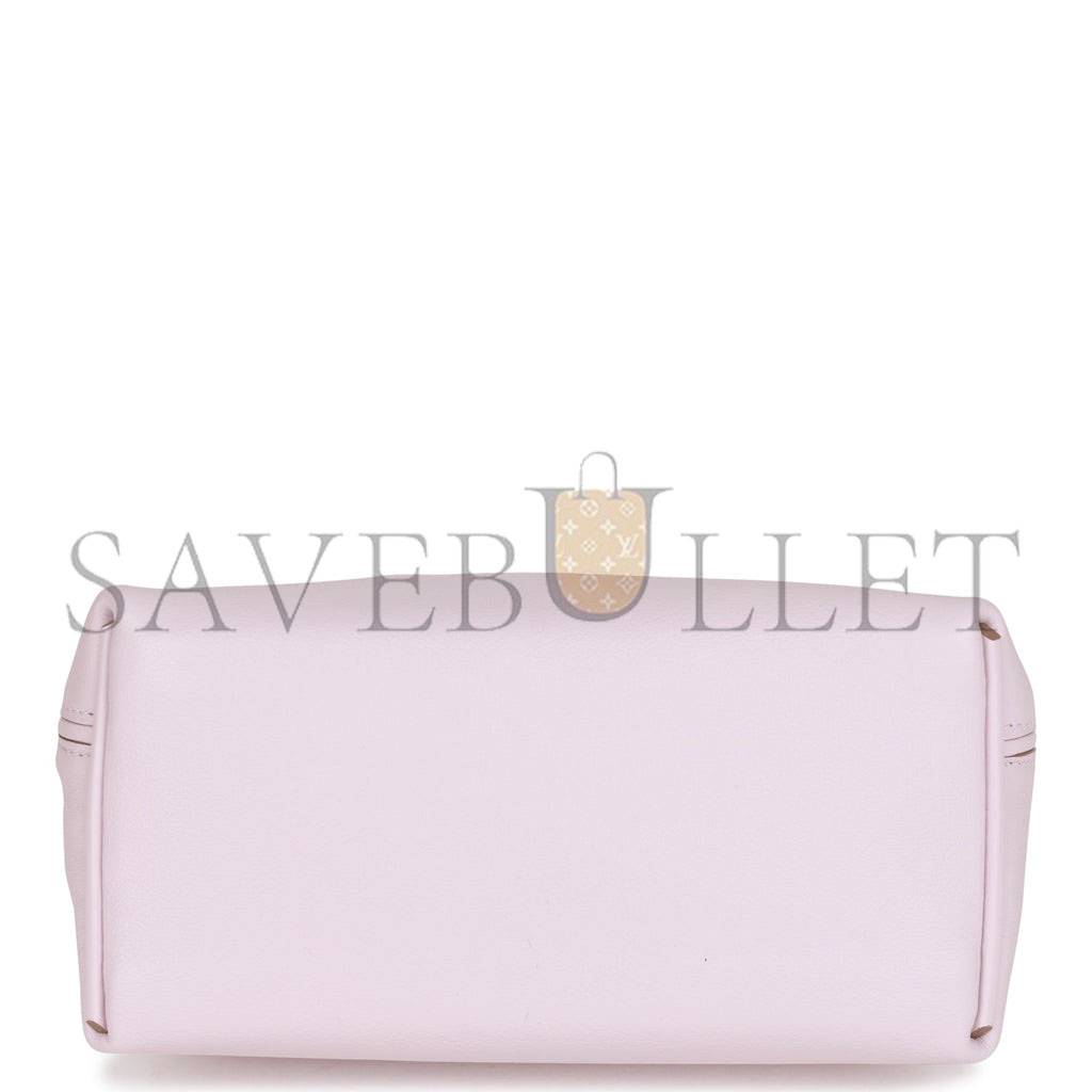 HERMES MINI 2424 BAG MAUVE PALE VERSO EVERCOLOR AND SWIFT PALLADIUM HARDWARE (23*17*11cm) HERMES MINI 2424 BAG MAUVE PALE VERSO EVERCOLOR AND SWIFT PALLADIUM HARDWARE (23*17*11cm)