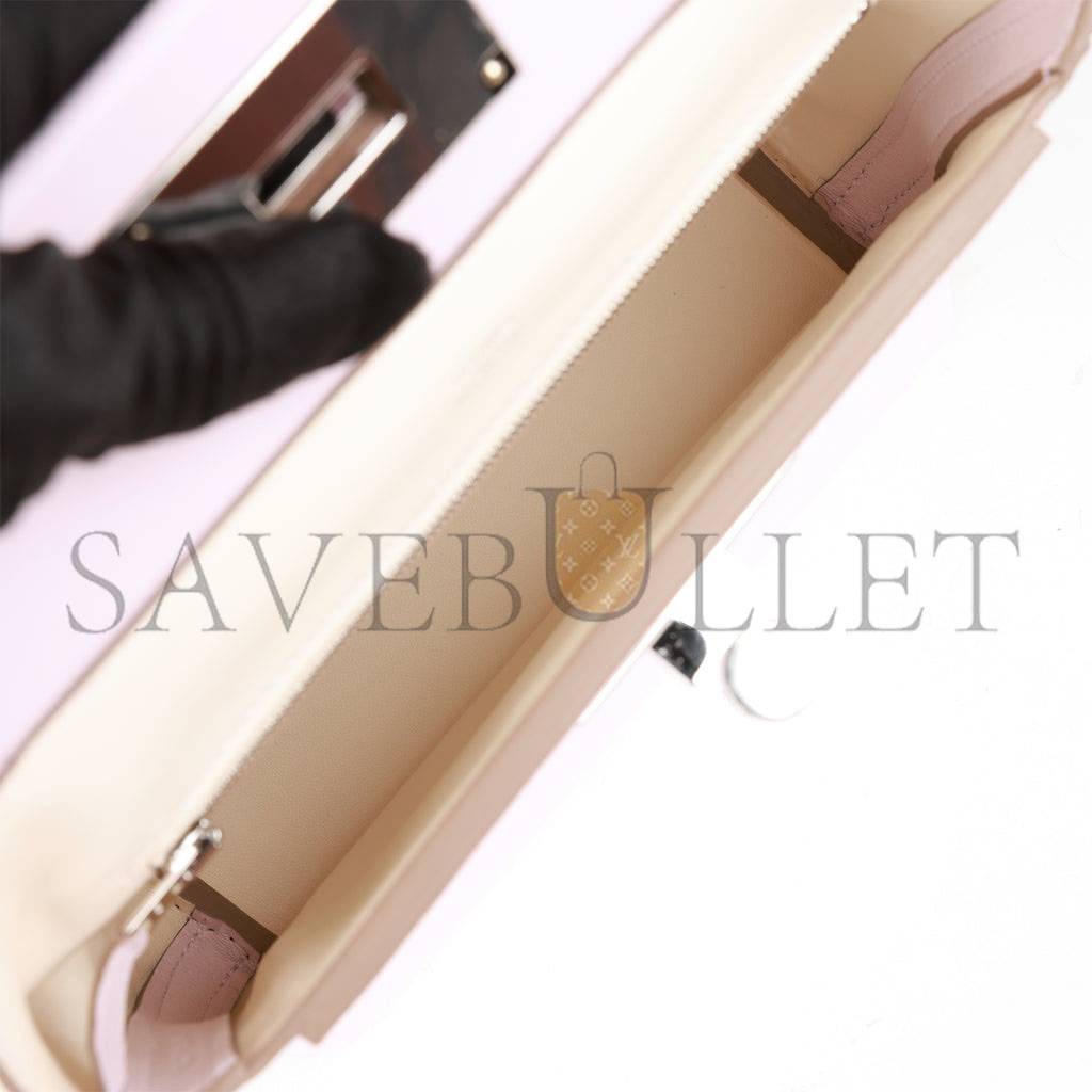 HERMES MINI 2424 BAG MAUVE PALE VERSO EVERCOLOR AND SWIFT PALLADIUM HARDWARE (23*17*11cm) HERMES MINI 2424 BAG MAUVE PALE VERSO EVERCOLOR AND SWIFT PALLADIUM HARDWARE (23*17*11cm)