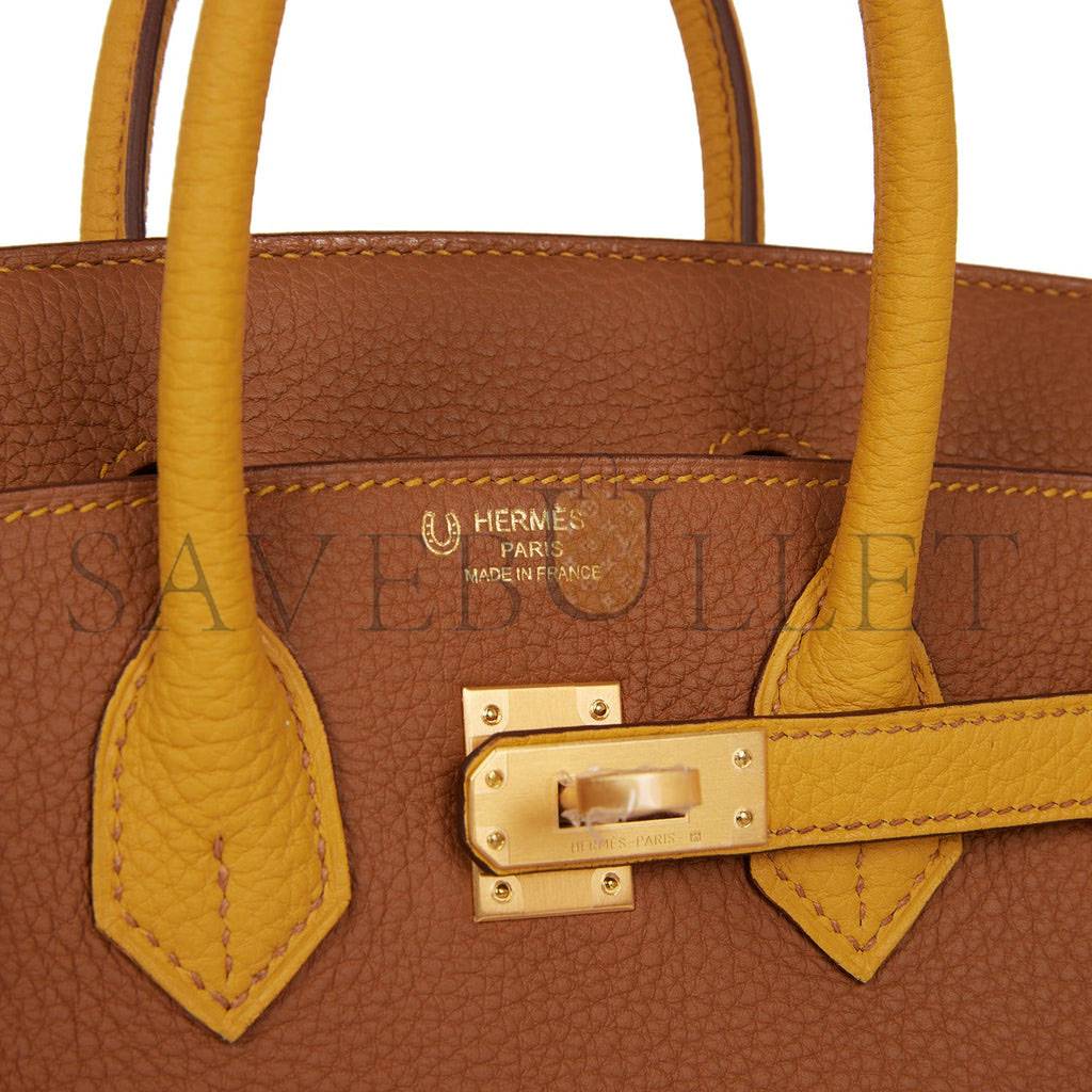 HERMES SPECIAL ORDER (HSS) BIRKIN 25 GOLD AND JAUNE AMBRE TOGO BRUSHED GOLD HARDWARE HANDMADE(25cm) HERMES SPECIAL ORDER (HSS) BIRKIN 25 GOLD AND JAUNE AMBRE TOGO BRUSHED GOLD HARDWARE HANDMADE(25cm)