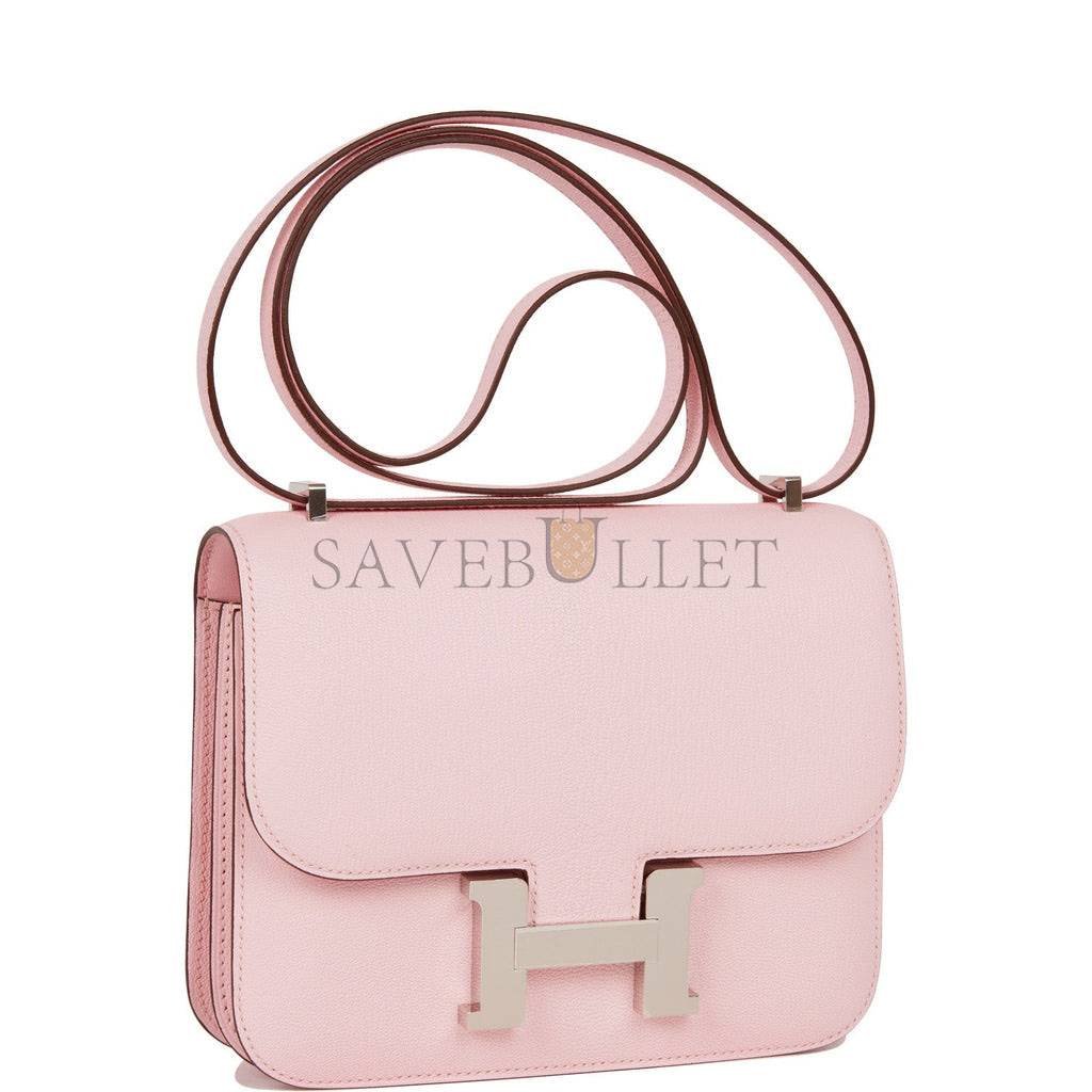 HERMES CONSTANCE 18 ROSE SAKURA CHEVRE PALLADIUM HARDWARE 39692487491678 (18cm) HERMES CONSTANCE 18 ROSE SAKURA CHEVRE PALLADIUM HARDWARE 39692487491678 (18cm)