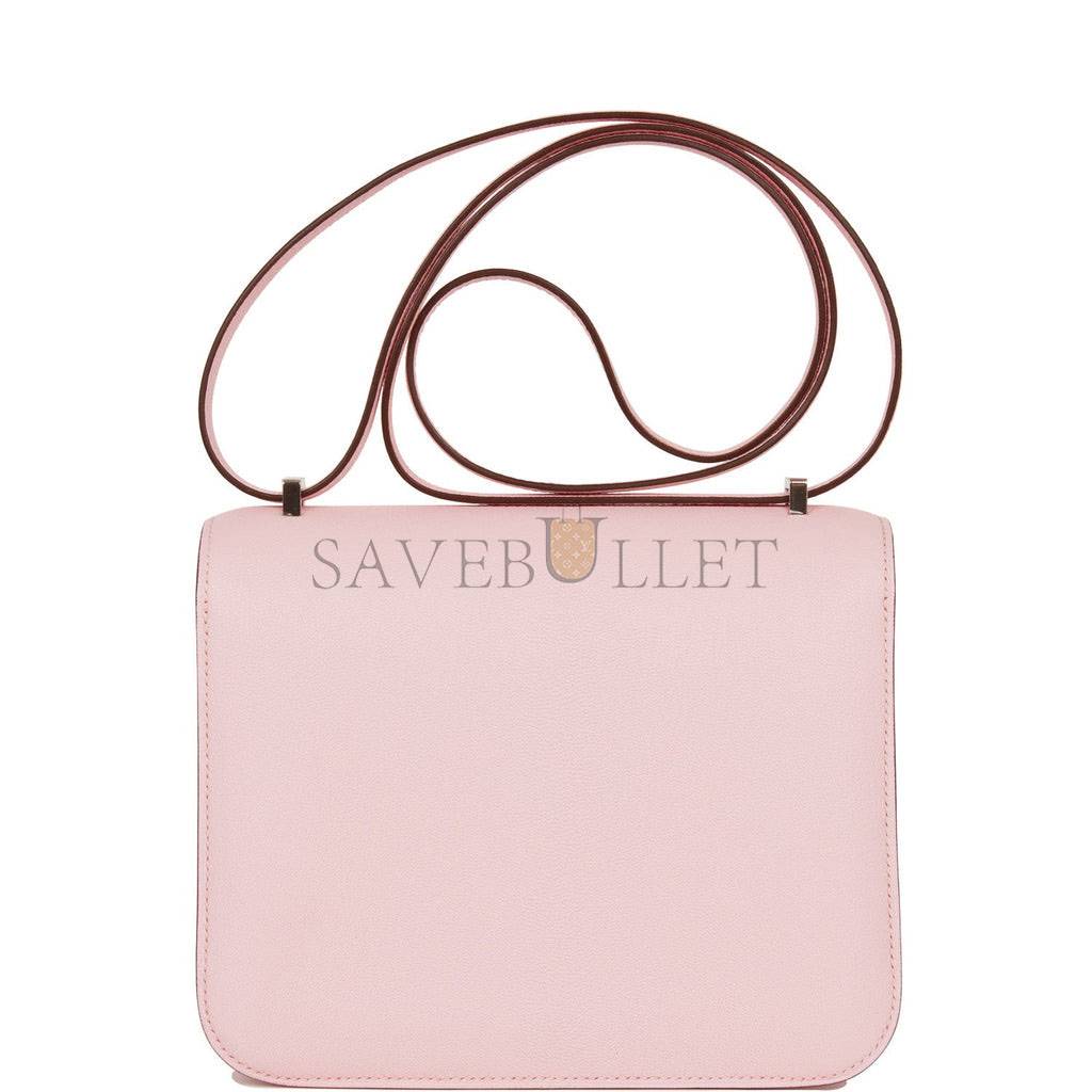 HERMES CONSTANCE 18 ROSE SAKURA CHEVRE PALLADIUM HARDWARE 39692487491678 (18cm) HERMES CONSTANCE 18 ROSE SAKURA CHEVRE PALLADIUM HARDWARE 39692487491678 (18cm)