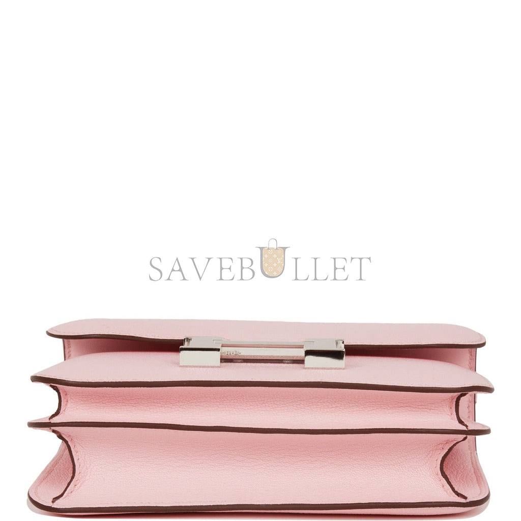 HERMES CONSTANCE 18 ROSE SAKURA CHEVRE PALLADIUM HARDWARE 39692487491678 (18cm) HERMES CONSTANCE 18 ROSE SAKURA CHEVRE PALLADIUM HARDWARE 39692487491678 (18cm)