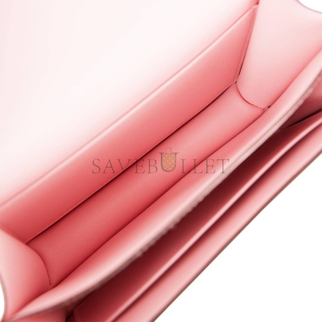 HERMES CONSTANCE 18 ROSE SAKURA CHEVRE PALLADIUM HARDWARE 39692487491678 (18cm) HERMES CONSTANCE 18 ROSE SAKURA CHEVRE PALLADIUM HARDWARE 39692487491678 (18cm)
