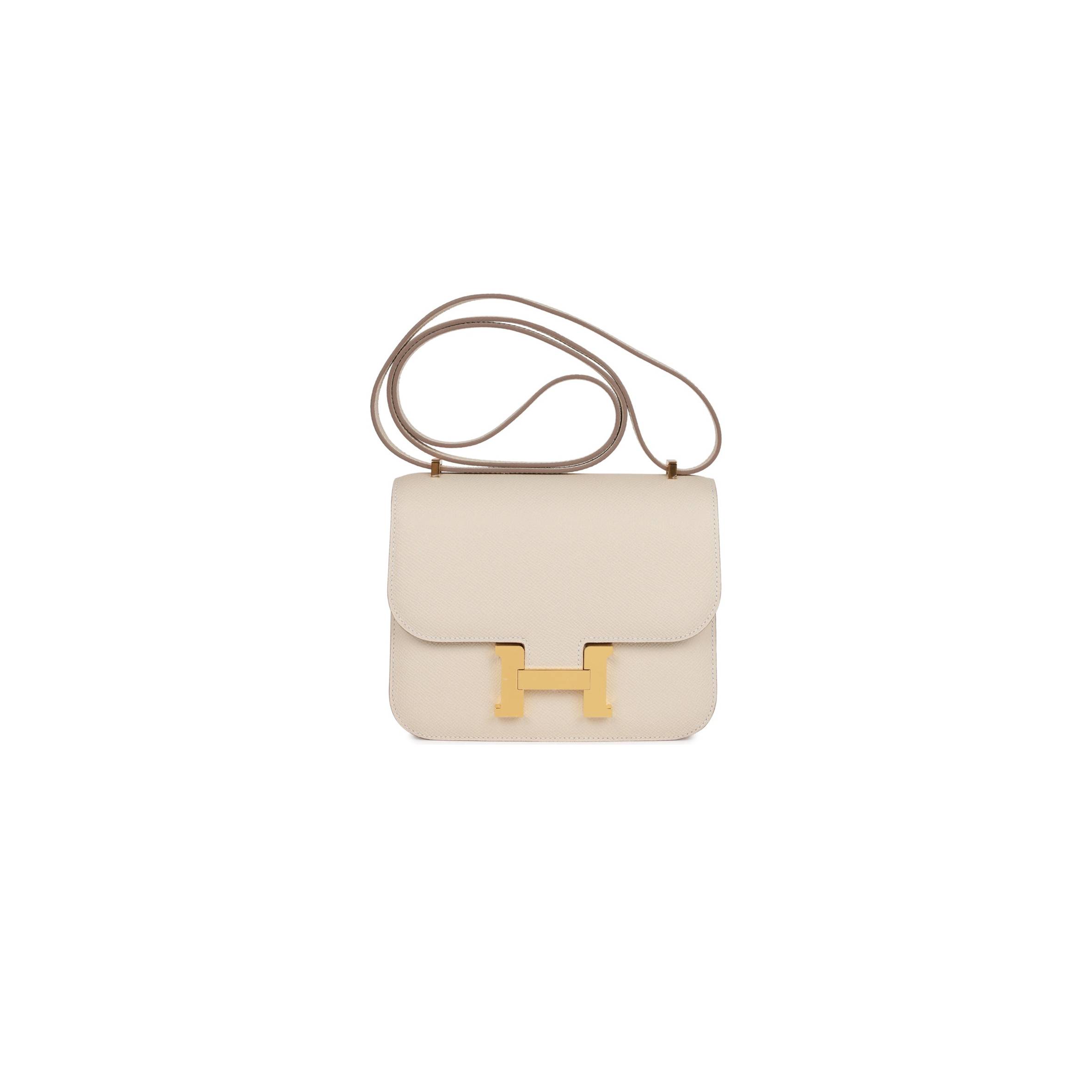 HERMES CONSTANCE 18 CRAIE EPSOM GOLD HARDWARE (18cm) HERMES CONSTANCE 18 CRAIE EPSOM GOLD HARDWARE (18cm)