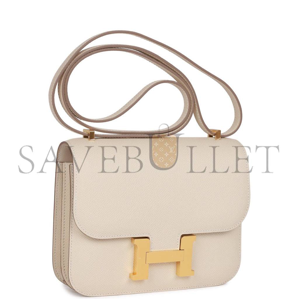 HERMES CONSTANCE 18 CRAIE EPSOM GOLD HARDWARE (18cm) HERMES CONSTANCE 18 CRAIE EPSOM GOLD HARDWARE (18cm)