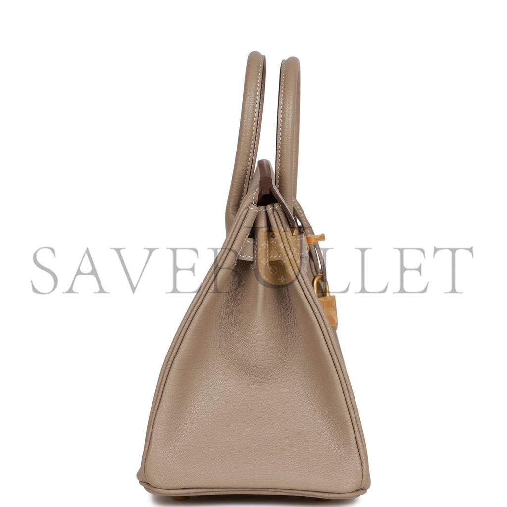 HERMES SPECIAL ORDER (HSS) BIRKIN 25 GRIS TOURTERELLE VERSO CHEVRE BRUSHED GOLD HARDWARE HANDMADE (25cm) HERMES SPECIAL ORDER (HSS) BIRKIN 25 GRIS TOURTERELLE VERSO CHEVRE BRUSHED GOLD HARDWARE HANDMADE (25cm)