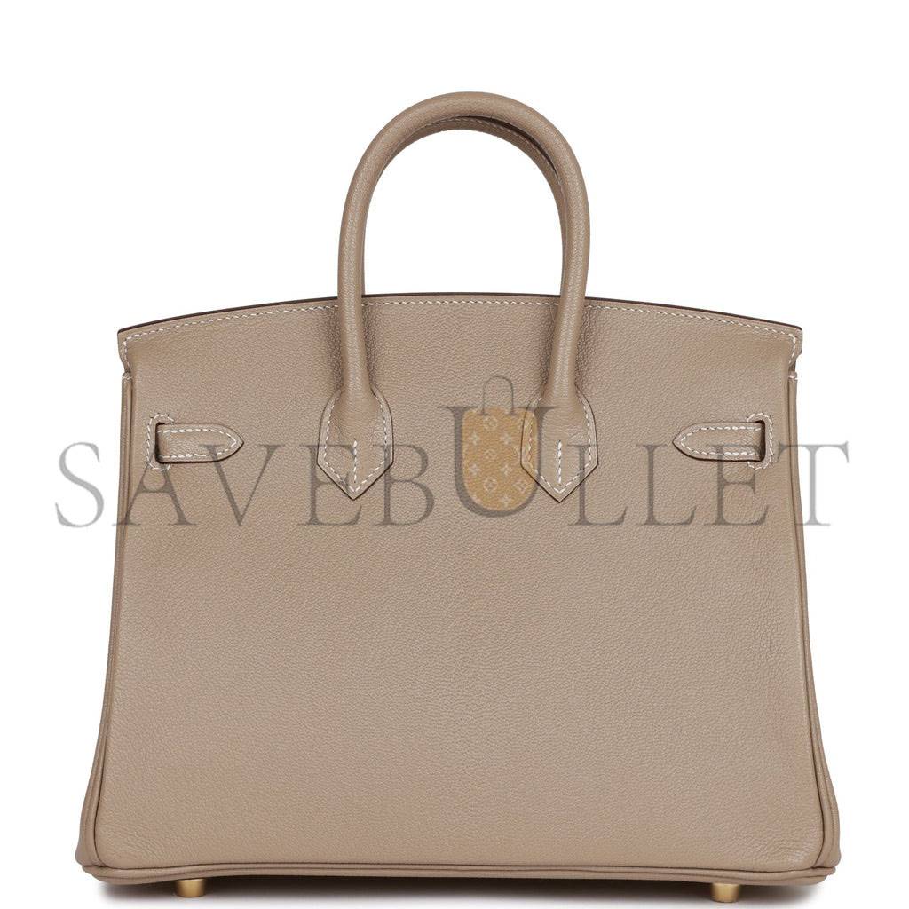 HERMES SPECIAL ORDER (HSS) BIRKIN 25 GRIS TOURTERELLE VERSO CHEVRE BRUSHED GOLD HARDWARE HANDMADE (25cm) HERMES SPECIAL ORDER (HSS) BIRKIN 25 GRIS TOURTERELLE VERSO CHEVRE BRUSHED GOLD HARDWARE HANDMADE (25cm)