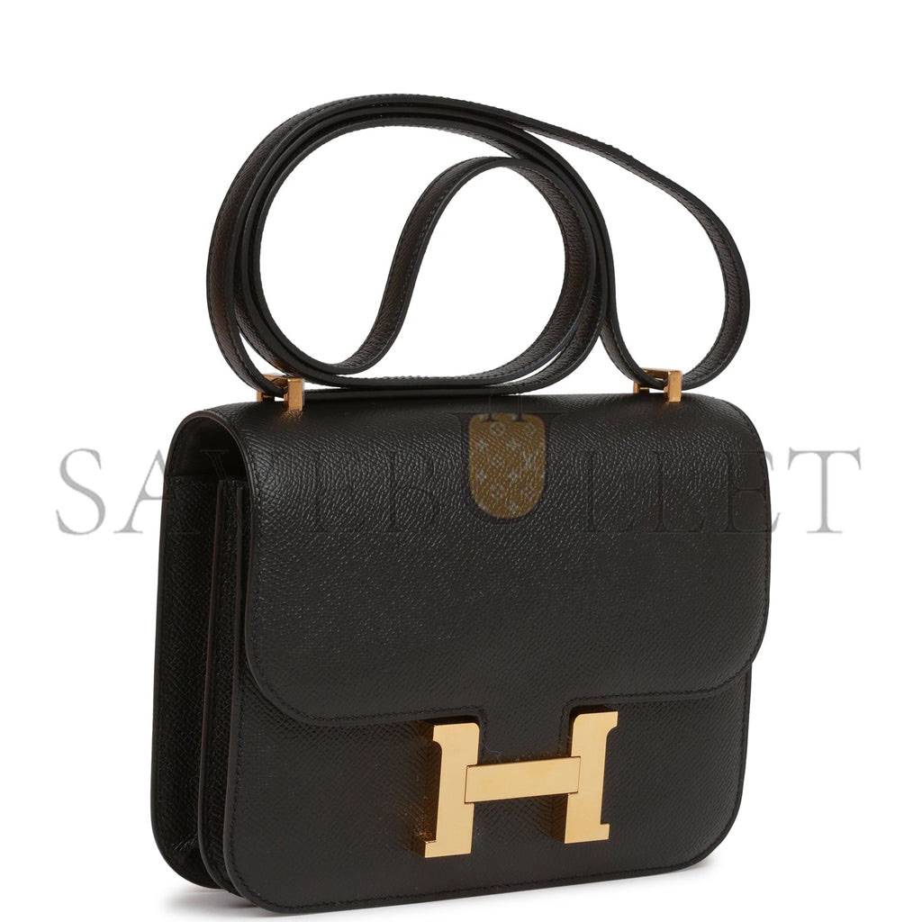 HERMES CONSTANCE 18 BLACK EPSOM GOLD HARDWARE (18cm) HERMES CONSTANCE 18 BLACK EPSOM GOLD HARDWARE (18cm)