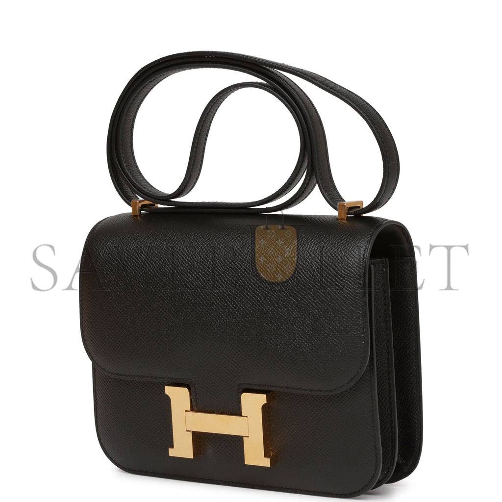 HERMES CONSTANCE 18 BLACK EPSOM GOLD HARDWARE (18cm) HERMES CONSTANCE 18 BLACK EPSOM GOLD HARDWARE (18cm)