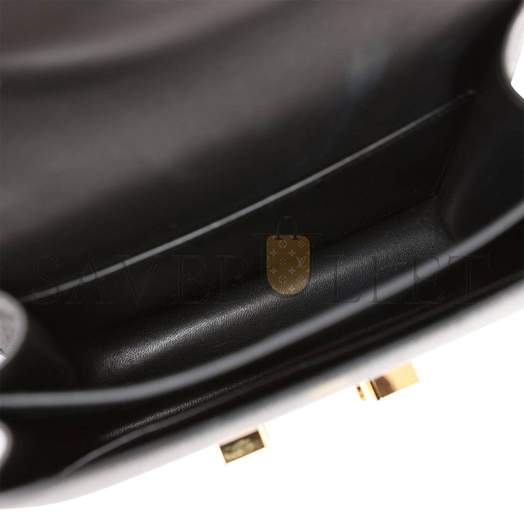 HERMES CONSTANCE 18 BLACK EPSOM GOLD HARDWARE (18cm) HERMES CONSTANCE 18 BLACK EPSOM GOLD HARDWARE (18cm)
