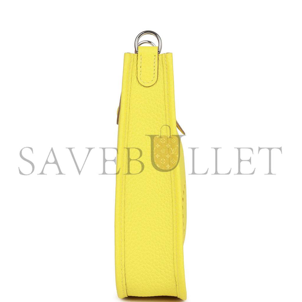 HERMES EVELYNE TPM LIME CLEMENCE PALLADIUM HARDWARE (17cm) HERMES EVELYNE TPM LIME CLEMENCE PALLADIUM HARDWARE (17cm)