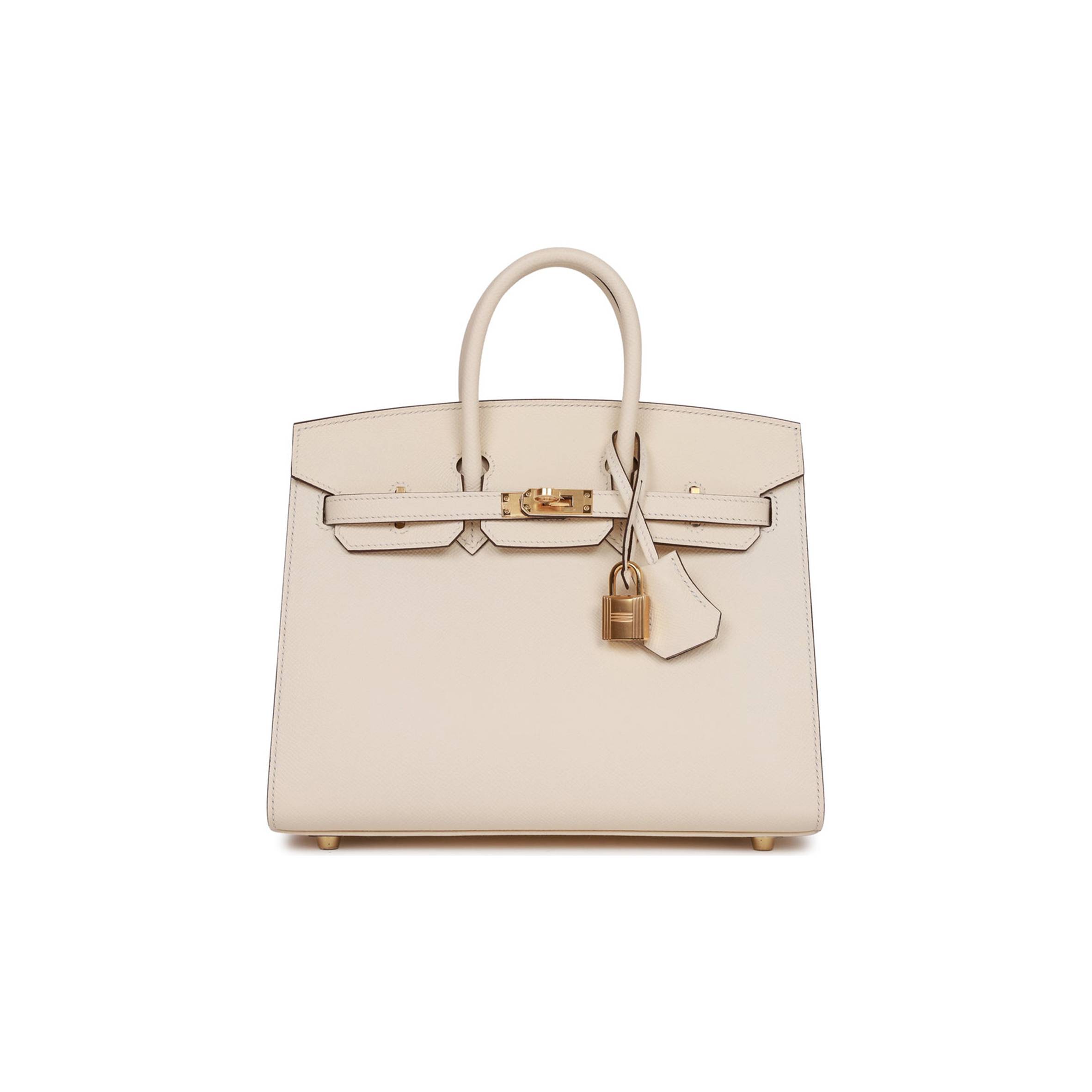 HERMES BIRKIN SELLIER 25 NATA EPSOM GOLD HARDWARE HANDMADE (25cm) HERMES BIRKIN SELLIER 25 NATA EPSOM GOLD HARDWARE HANDMADE (25cm)