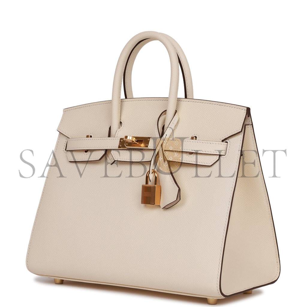 HERMES BIRKIN SELLIER 25 NATA EPSOM GOLD HARDWARE HANDMADE (25cm) HERMES BIRKIN SELLIER 25 NATA EPSOM GOLD HARDWARE HANDMADE (25cm)