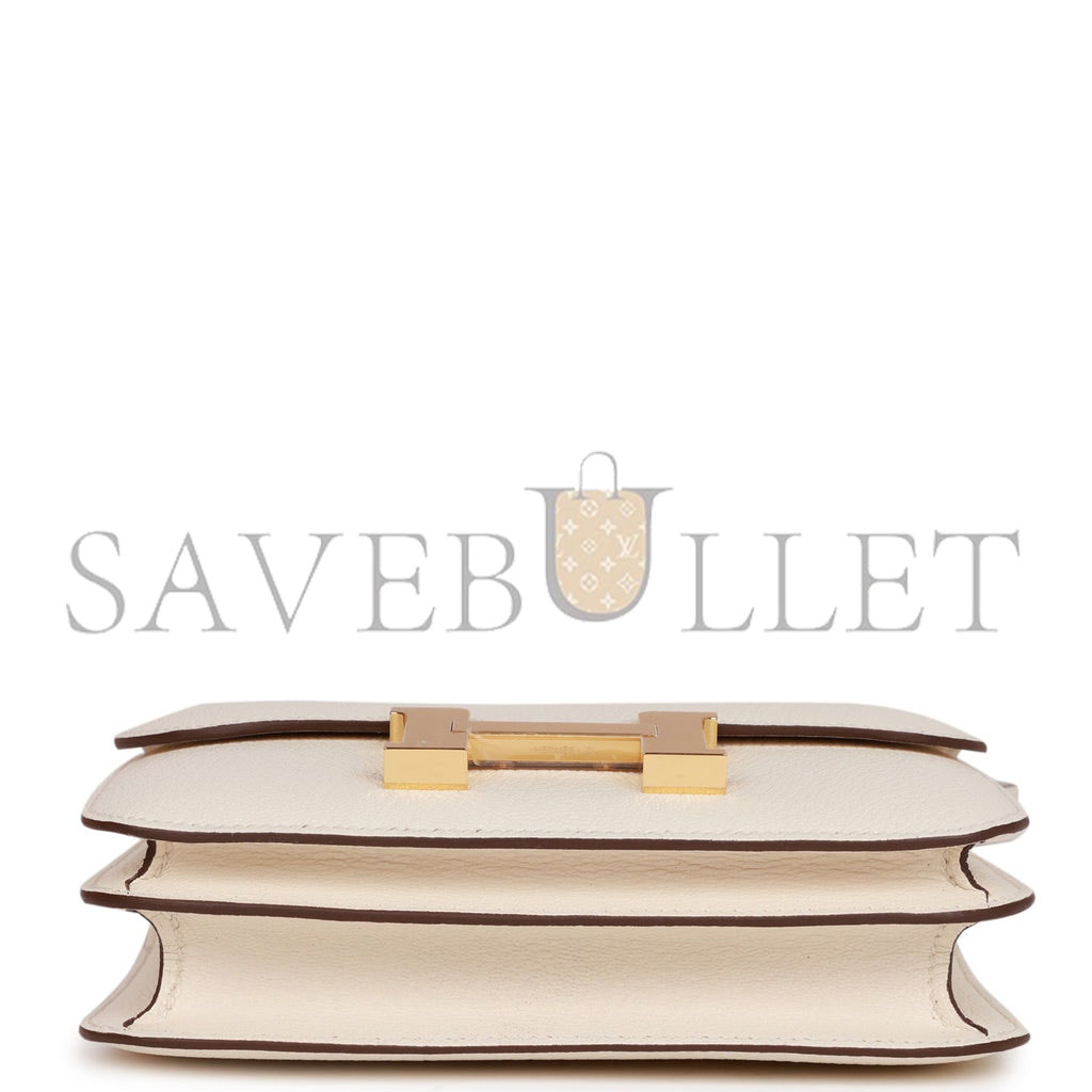 HERMES CONSTANCE 18 NATA CHEVRE MYSORE GOLD HARDWARE 39871437865054 (18cm)