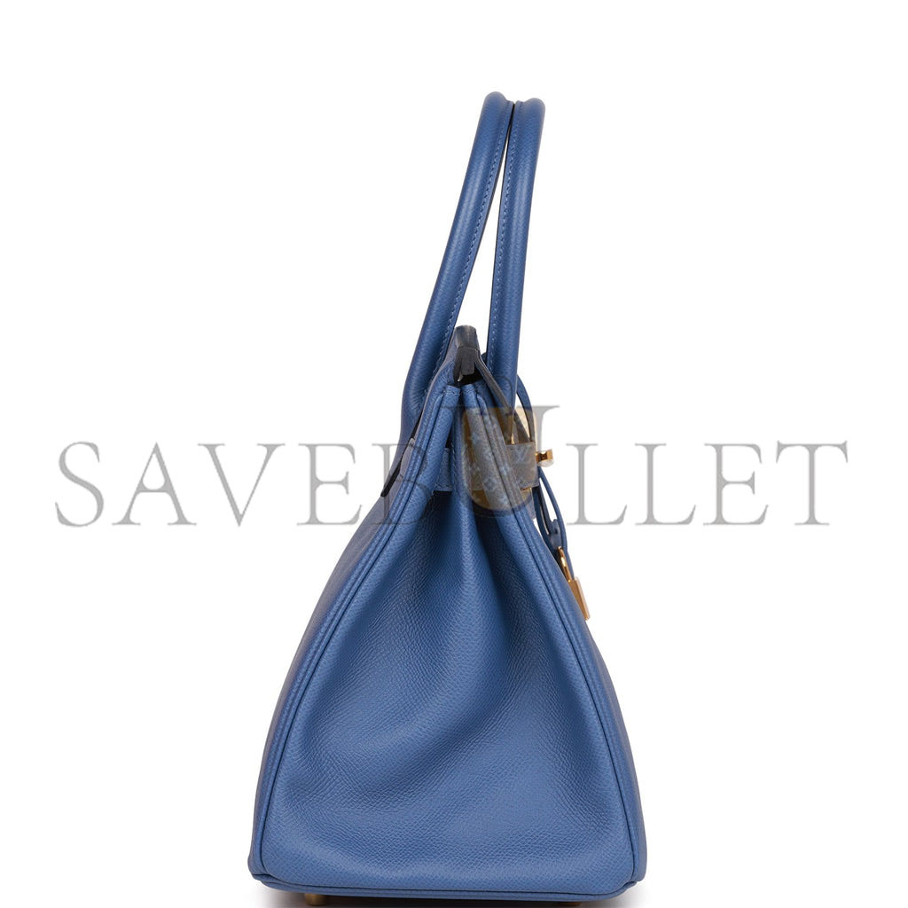 HERMES BIRKIN 30 BLEU BRIGHTON EPSOM GOLD HARDWARE (25cm) HERMES BIRKIN 30 BLEU BRIGHTON EPSOM GOLD HARDWARE (25cm)