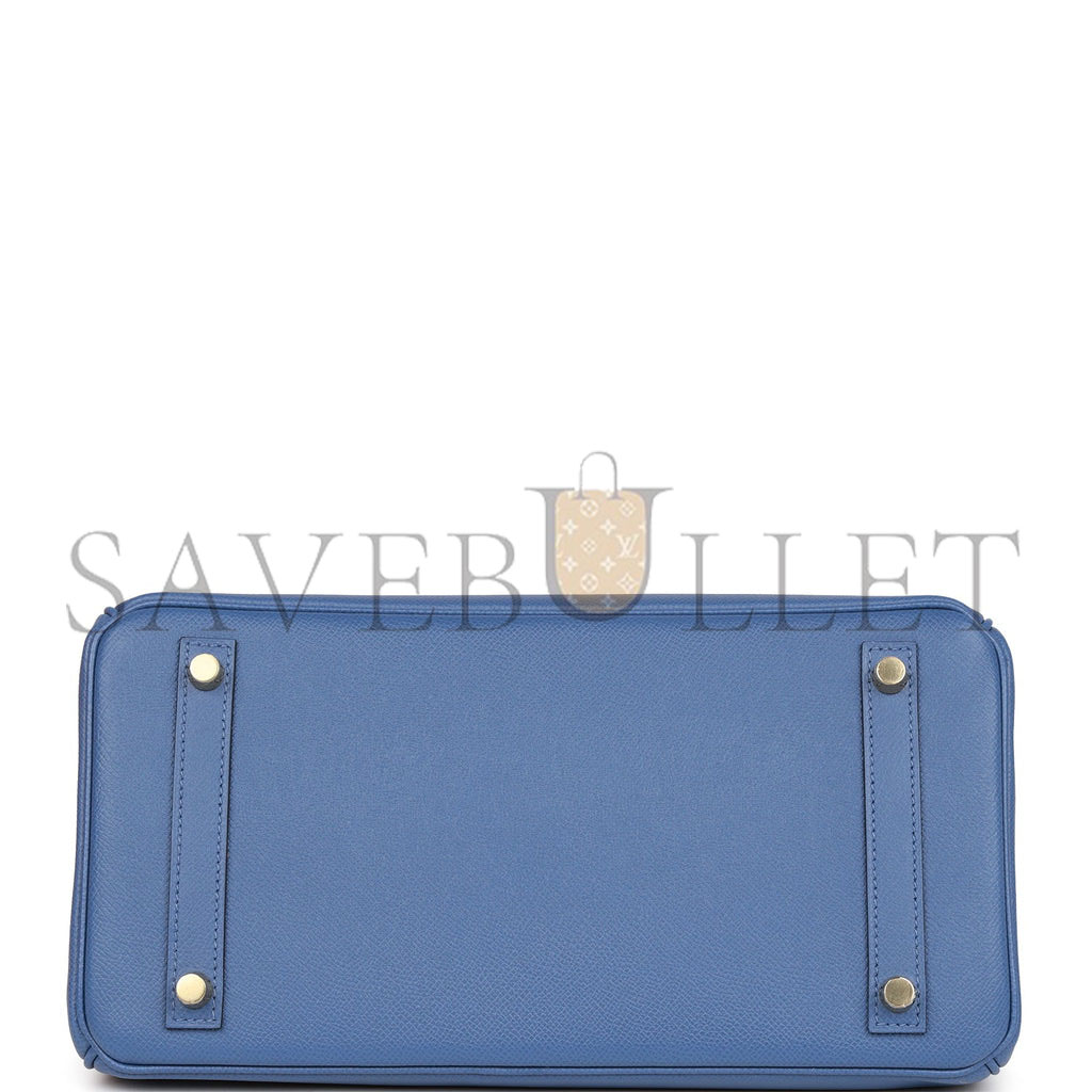 HERMES BIRKIN 30 BLEU BRIGHTON EPSOM GOLD HARDWARE (25cm) HERMES BIRKIN 30 BLEU BRIGHTON EPSOM GOLD HARDWARE (25cm)