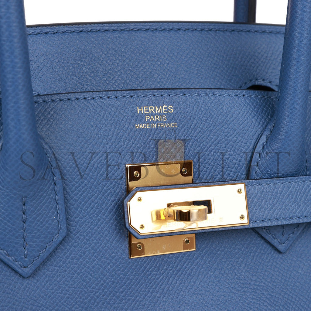 HERMES BIRKIN 30 BLEU BRIGHTON EPSOM GOLD HARDWARE (25cm) HERMES BIRKIN 30 BLEU BRIGHTON EPSOM GOLD HARDWARE (25cm)