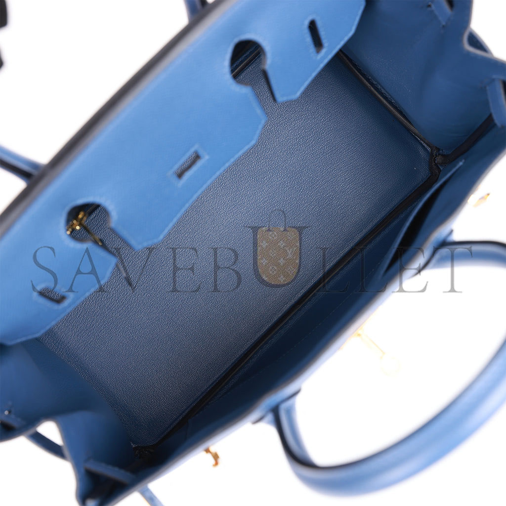 HERMES BIRKIN 30 BLEU BRIGHTON EPSOM GOLD HARDWARE (25cm) HERMES BIRKIN 30 BLEU BRIGHTON EPSOM GOLD HARDWARE (25cm)