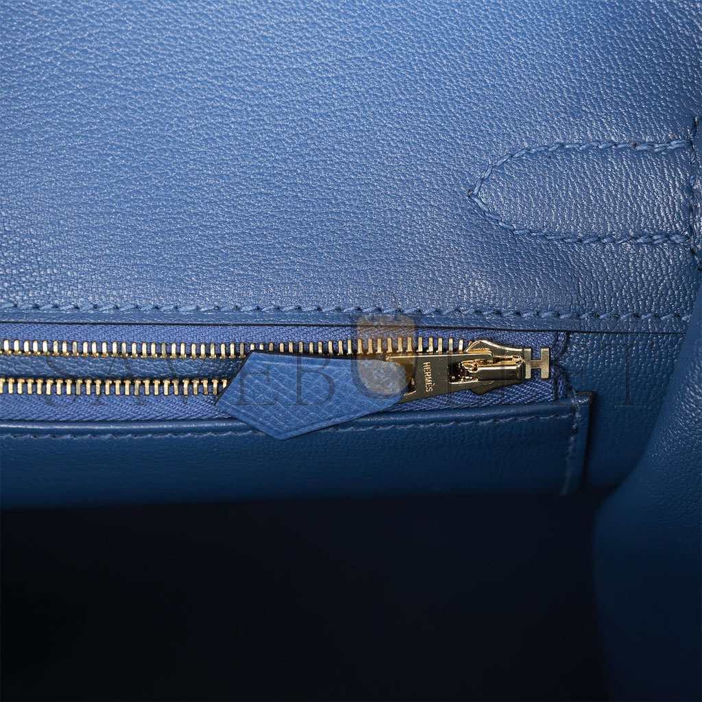 HERMES BIRKIN 30 BLEU BRIGHTON EPSOM GOLD HARDWARE (25cm) HERMES BIRKIN 30 BLEU BRIGHTON EPSOM GOLD HARDWARE (25cm)