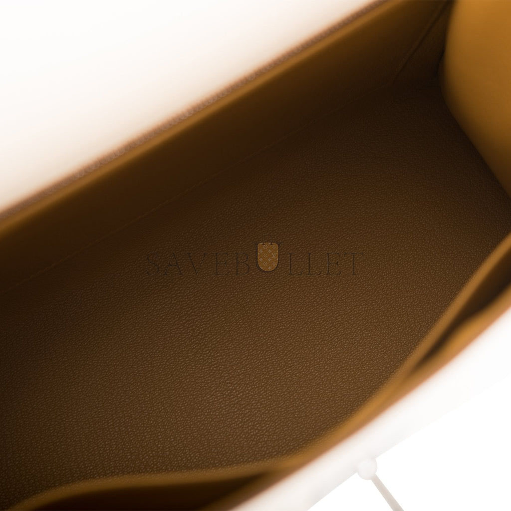 HERMES KELLY SELLIER 28 NATA VERSO EPSOM PALLADIUM HARDWARE (28*22*10cm) HERMES KELLY SELLIER 28 NATA VERSO EPSOM PALLADIUM HARDWARE (28*22*10cm)