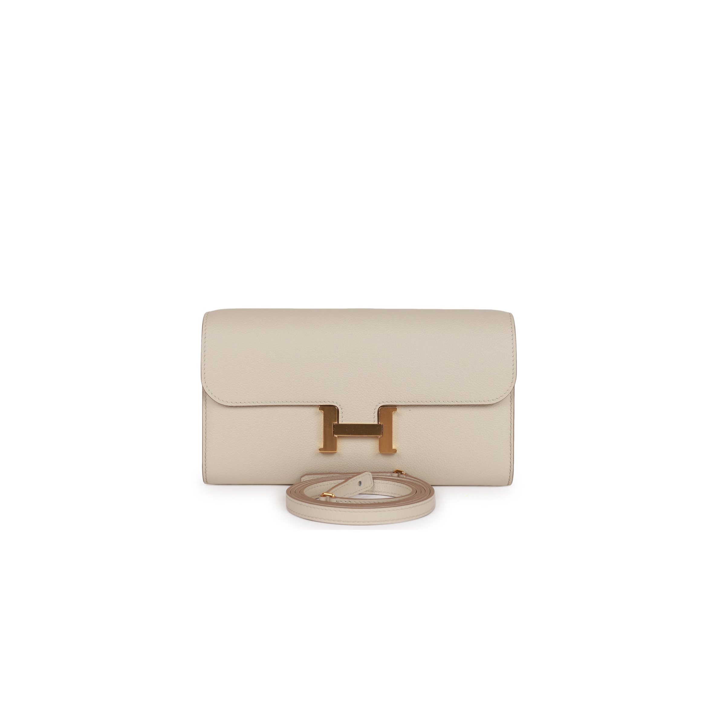 HERMES CONSTANCE WALLET TO GO BETON EVERCOLOR GOLD HARDWARE (22*11cm) HERMES CONSTANCE WALLET TO GO BETON EVERCOLOR GOLD HARDWARE (22*11cm)