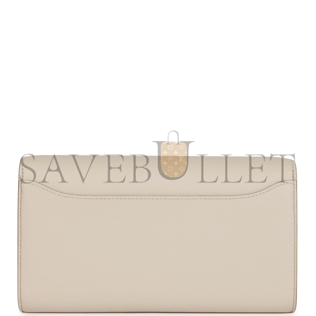 HERMES CONSTANCE WALLET TO GO BETON EVERCOLOR GOLD HARDWARE (22*11cm) HERMES CONSTANCE WALLET TO GO BETON EVERCOLOR GOLD HARDWARE (22*11cm)