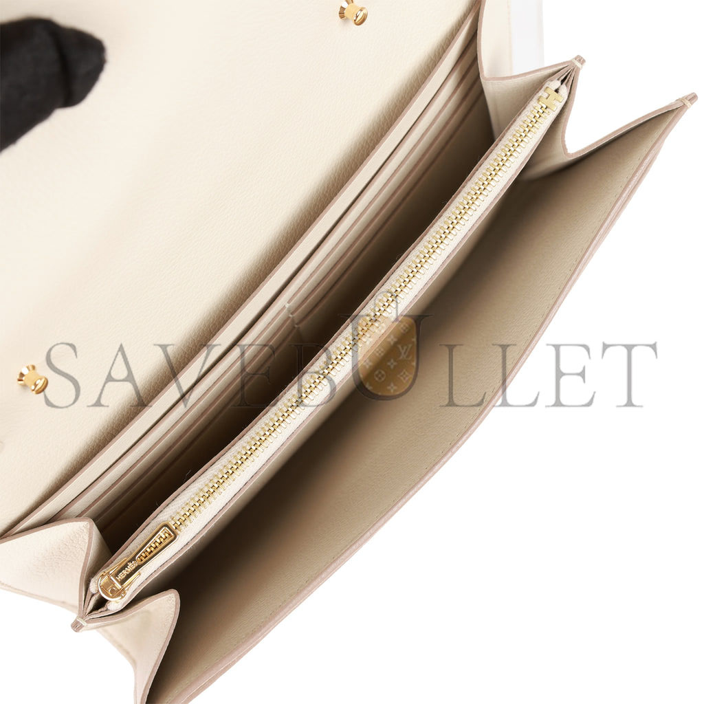 HERMES CONSTANCE WALLET TO GO BETON EVERCOLOR GOLD HARDWARE (22*11cm) HERMES CONSTANCE WALLET TO GO BETON EVERCOLOR GOLD HARDWARE (22*11cm)