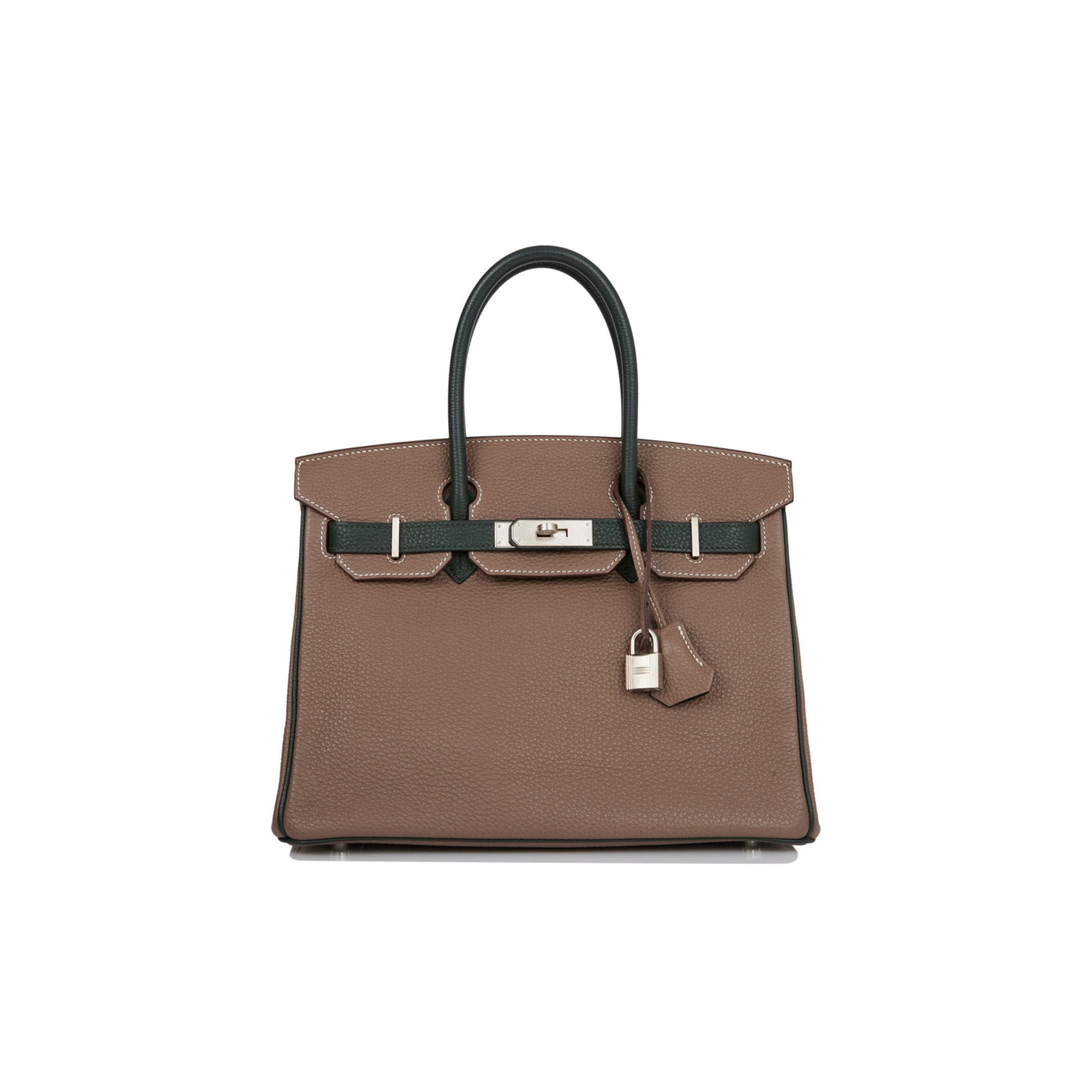 HERMES SPECIAL ORDER (HSS) BIRKIN 30 ETOUPE AND VERT FONCE TOGO BRUSHED PALLADIUM HARDWARE ( 30cm*22*16cm) HERMES SPECIAL ORDER (HSS) BIRKIN 30 ETOUPE AND VERT FONCE TOGO BRUSHED PALLADIUM HARDWARE ( 30cm*22*16cm)