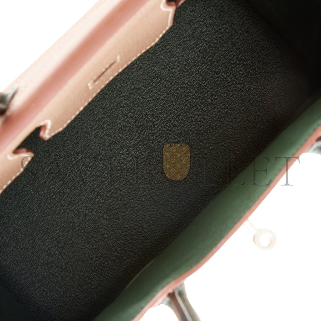 HERMES SPECIAL ORDER (HSS) BIRKIN 30 ETOUPE AND VERT FONCE TOGO BRUSHED PALLADIUM HARDWARE ( 30cm*22*16cm) HERMES SPECIAL ORDER (HSS) BIRKIN 30 ETOUPE AND VERT FONCE TOGO BRUSHED PALLADIUM HARDWARE ( 30cm*22*16cm)