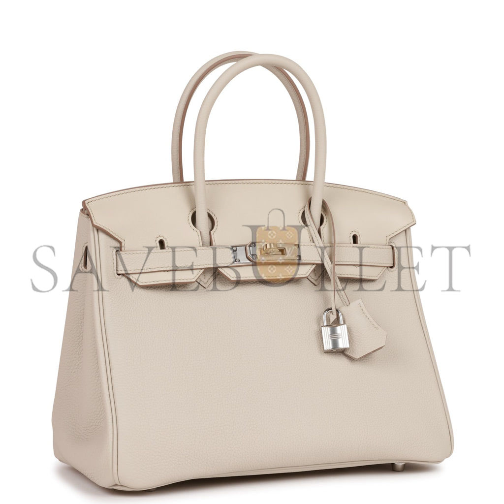 HERMES 3 EN 1 BIRKIN 30 BETON TOGO AND SWIFT PALLADIUM HARDWARE (30cm) HERMES 3 EN 1 BIRKIN 30 BETON TOGO AND SWIFT PALLADIUM HARDWARE (30cm)