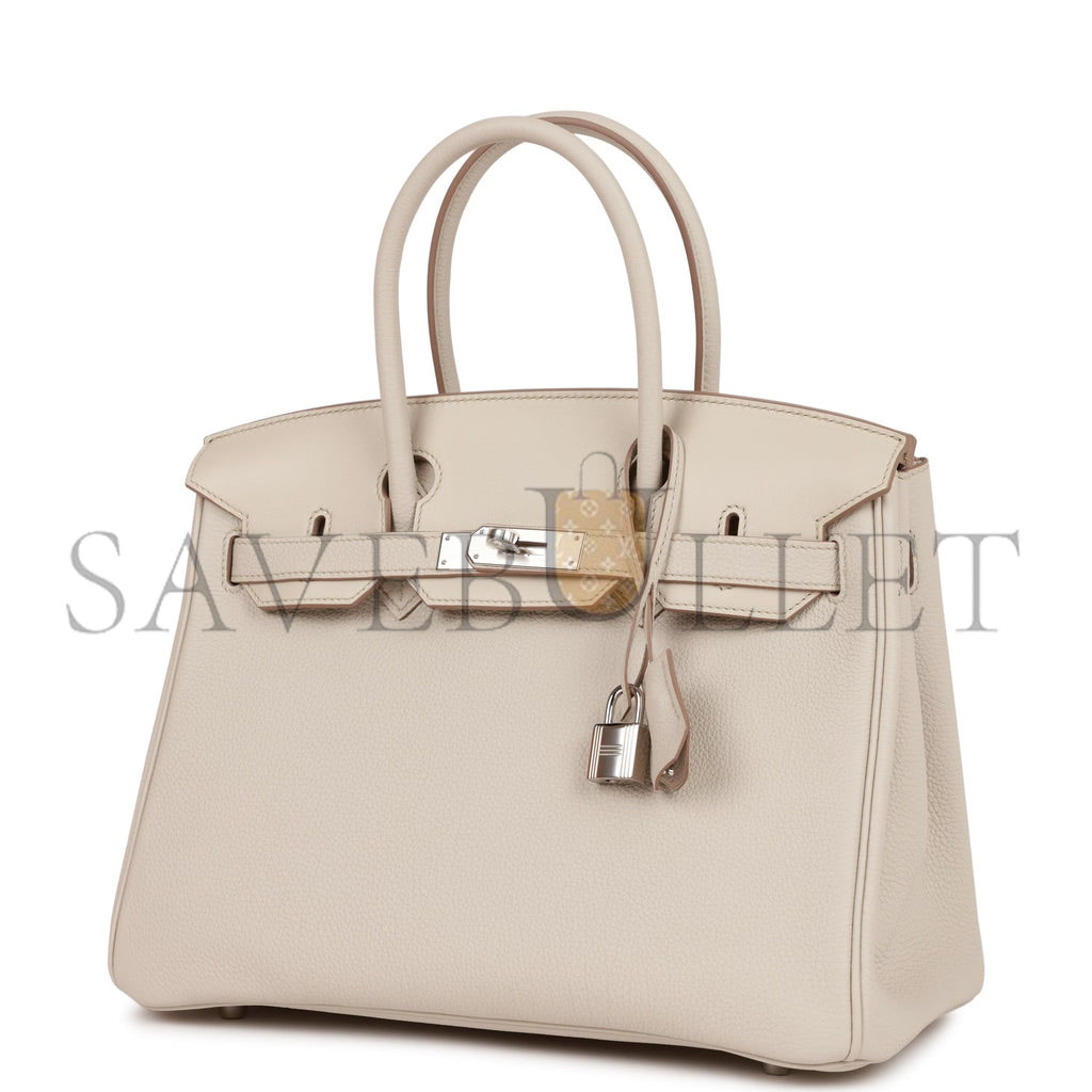 HERMES 3 EN 1 BIRKIN 30 BETON TOGO AND SWIFT PALLADIUM HARDWARE (30cm) HERMES 3 EN 1 BIRKIN 30 BETON TOGO AND SWIFT PALLADIUM HARDWARE (30cm)