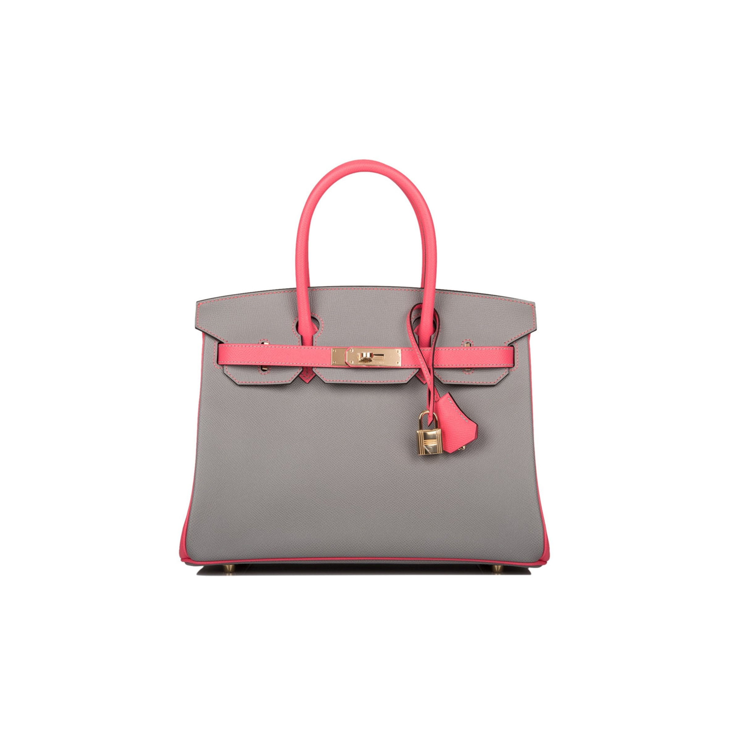 HERMES SPECIAL ORDER (HSS) BIRKIN 30 GRIS MOUETTE AND ROSE AZALEE EPSOM PERMABRASS HARDWARE( 30cm*22*16cm) HERMES SPECIAL ORDER (HSS) BIRKIN 30 GRIS MOUETTE AND ROSE AZALEE EPSOM PERMABRASS HARDWARE( 30cm*22*16cm)