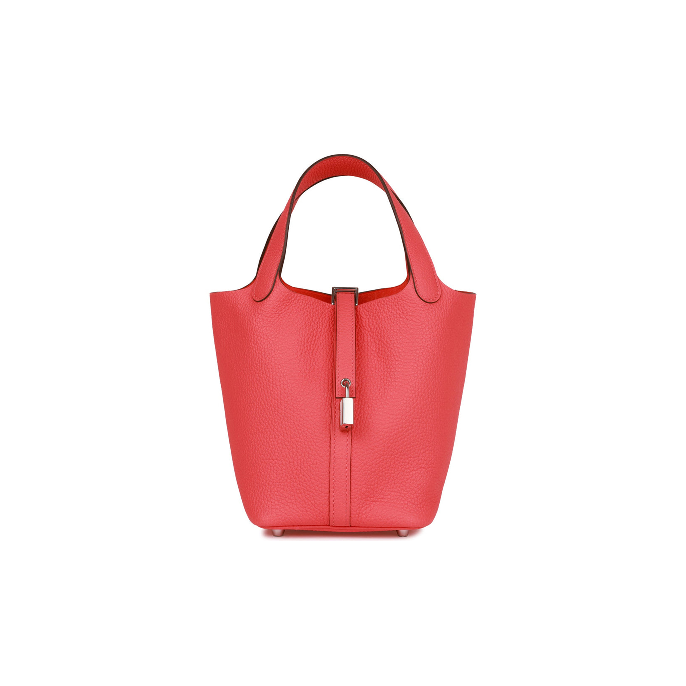 HERMES PICOTIN LOCK 18 ROSE TEXAS CLEMENCE PALLADIUM HARDWARE (18*13*18cm) HERMES PICOTIN LOCK 18 ROSE TEXAS CLEMENCE PALLADIUM HARDWARE (18*13*18cm)
