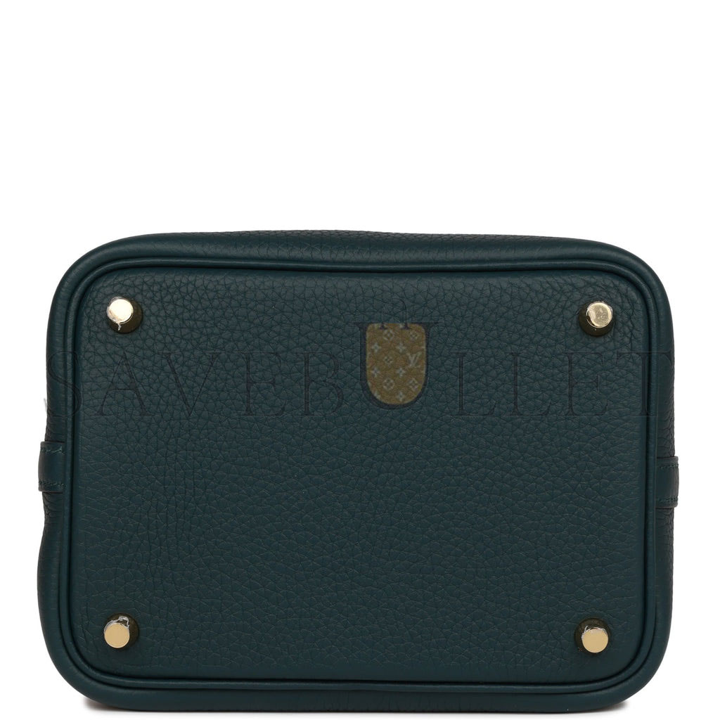 HERMES PICOTIN LOCK 18 VERT CYPRESS MATTE ALLIGATOR AND CLEMENCE TOUCH GOLD HARDWARE (18*13*18cm) HERMES PICOTIN LOCK 18 VERT CYPRESS MATTE ALLIGATOR AND CLEMENCE TOUCH GOLD HARDWARE (18*13*18cm)