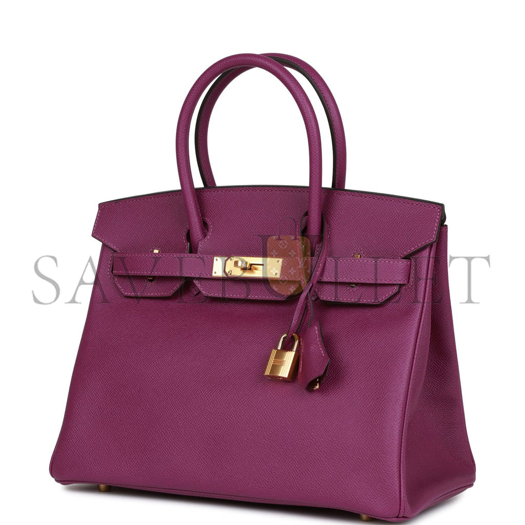 HERMES BIRKIN 30 ANEMONE EPSOM GOLD HARDWARE (30cm) HERMES BIRKIN 30 ANEMONE EPSOM GOLD HARDWARE (30cm)