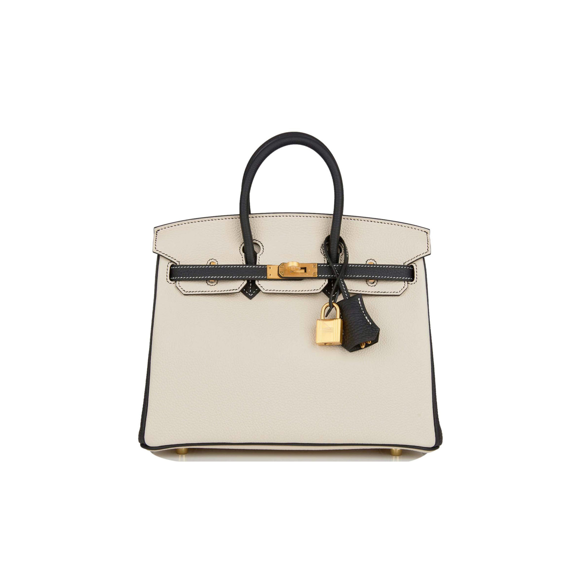 HERMES SPECIAL ORDER (HSS) BIRKIN 25 CRAIE AND BLACK TOGO BRUSHED GOLD HARDWARE HANDMADE (25cm) HERMES SPECIAL ORDER (HSS) BIRKIN 25 CRAIE AND BLACK TOGO BRUSHED GOLD HARDWARE HANDMADE (25cm)