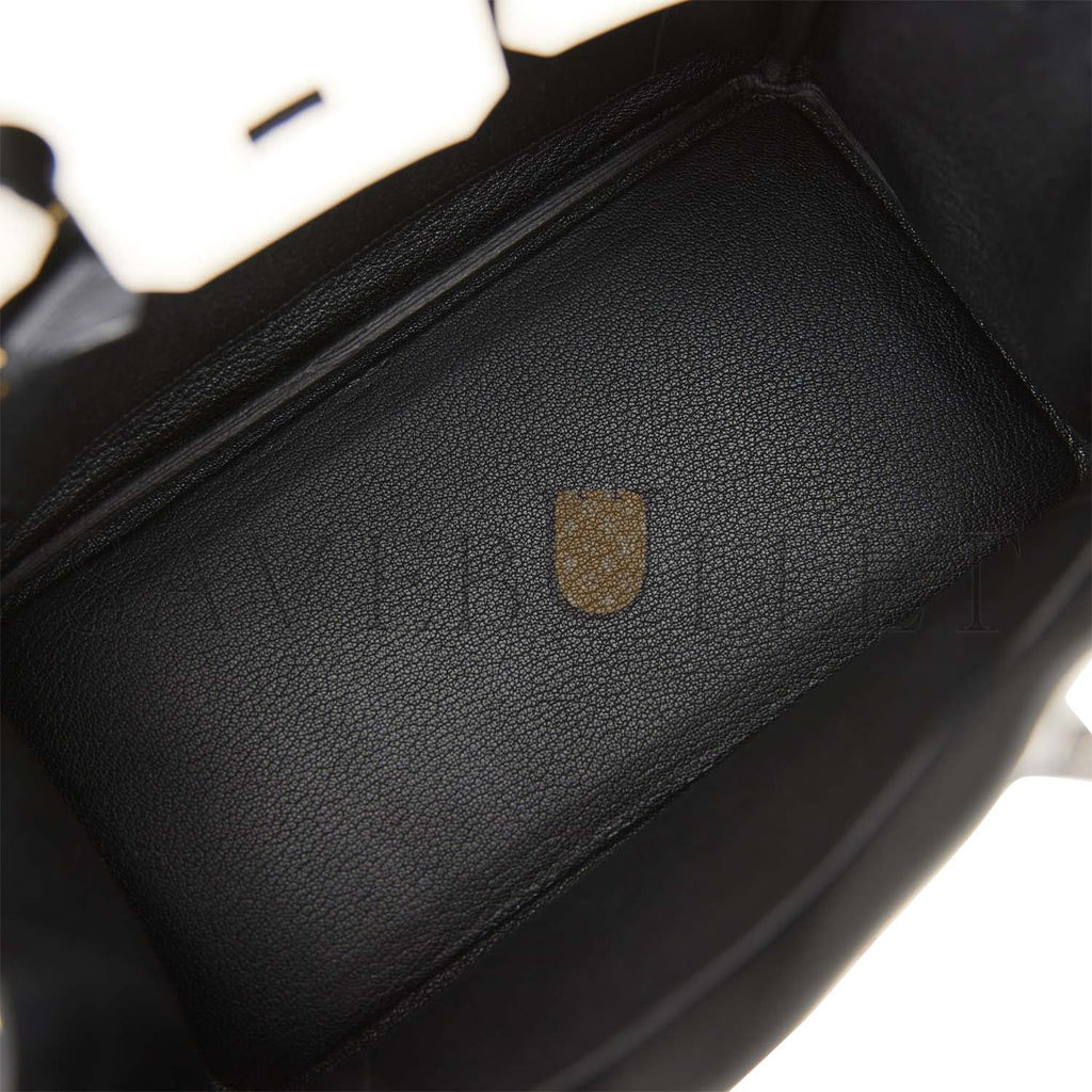 HERMES SPECIAL ORDER (HSS) BIRKIN 25 CRAIE AND BLACK TOGO BRUSHED GOLD HARDWARE HANDMADE (25cm) HERMES SPECIAL ORDER (HSS) BIRKIN 25 CRAIE AND BLACK TOGO BRUSHED GOLD HARDWARE HANDMADE (25cm)